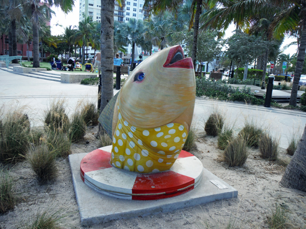 fish statue in Pompano Beach